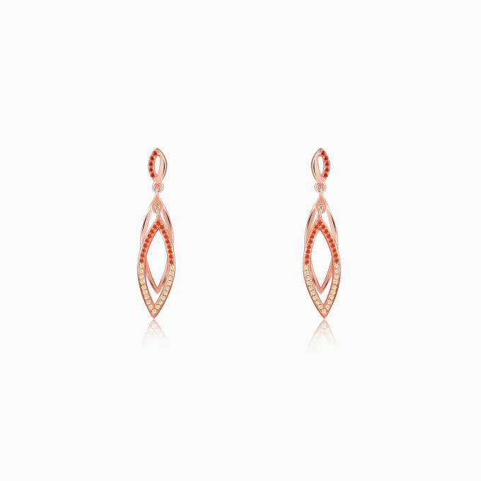 Rose Gold Ixchel Dangler Earrings