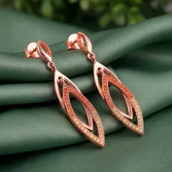 Rose Gold Ixchel Dangler Earrings