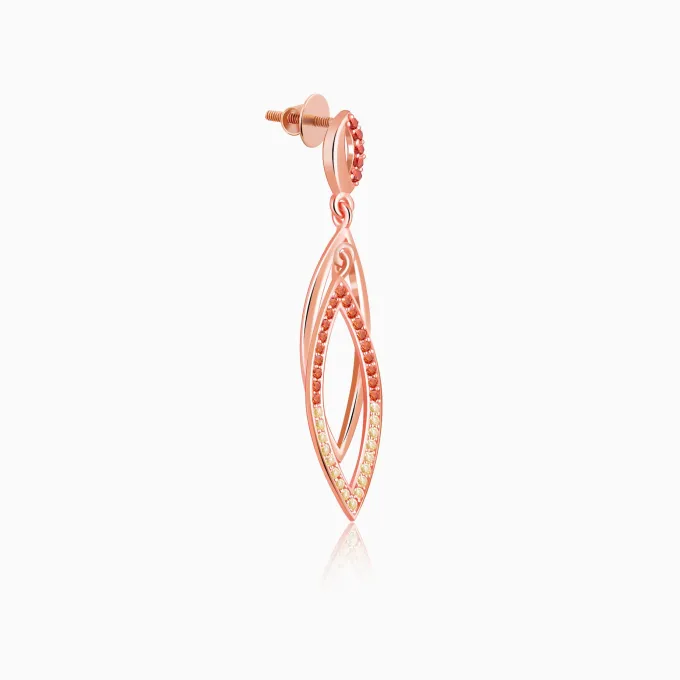 Rose Gold Ixchel Dangler Earrings