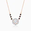 Rose Gold Jeeva Solitaire Lab Grown Diamond Mangalsutra