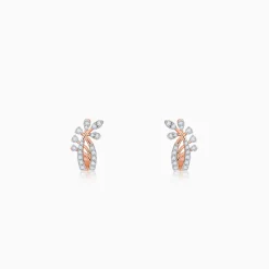 Rose Gold Juno J-hoop Lab Grown Diamond Earrings