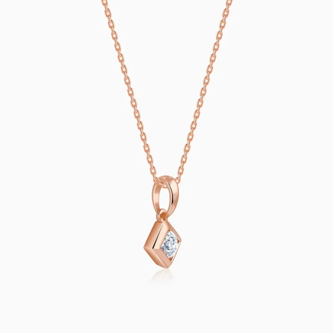 Rose Gold Kaiva Lab Grown Diamond Pendant