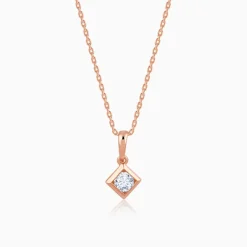 Rose Gold Kaiva Lab Grown Diamond Pendant