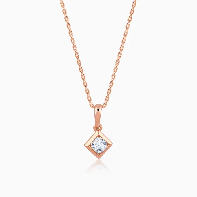 Rose Gold Kaiva Lab Grown Diamond Pendant