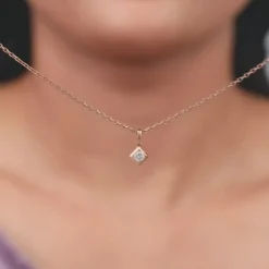 Rose Gold Kaiva Lab Grown Diamond Pendant