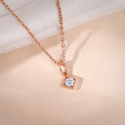 Rose Gold Kaiva Lab Grown Diamond Pendant