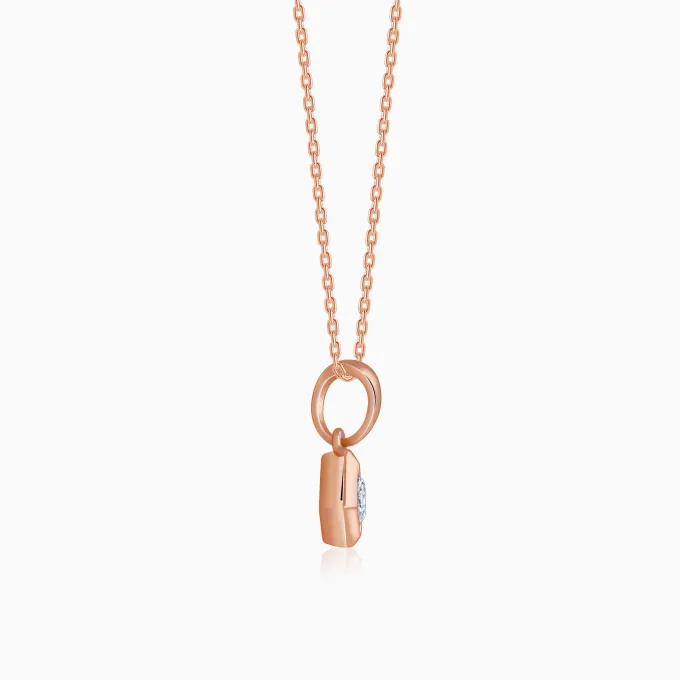 Rose Gold Kaiva Lab Grown Diamond Pendant