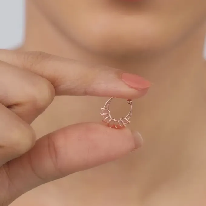 Rose Gold Kamal Septum Ring