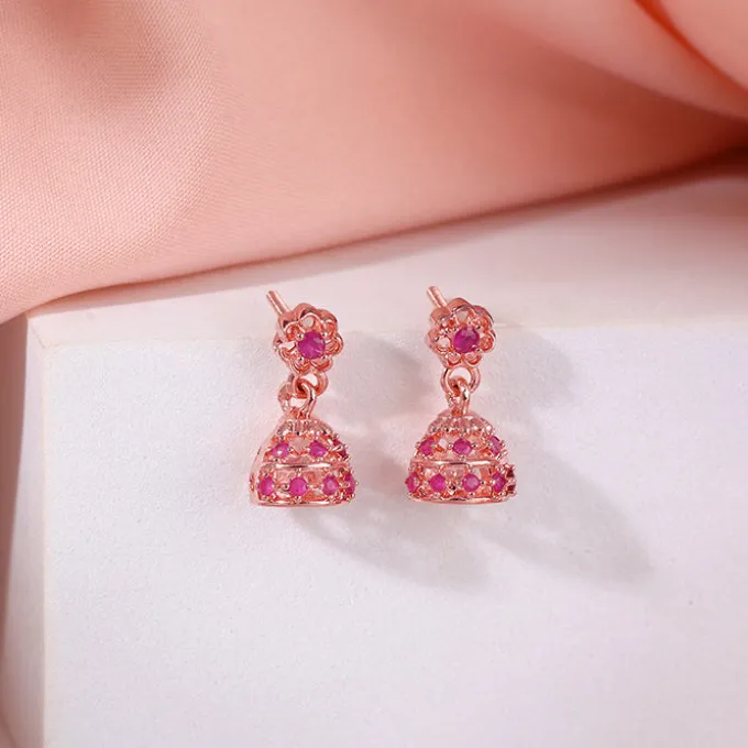 Rose Gold Kanchi Jhumki