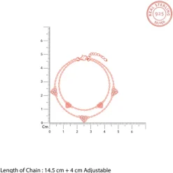 Rose Gold Layered Love Bracelet
