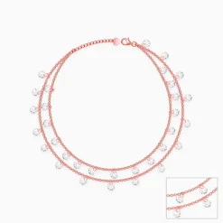 Rose Gold Layered Queen's Anklet
