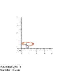 Rose Gold Linked in Love Solitaire Lab Grown Diamond Ring