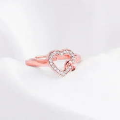 Rose Gold Locked In Love Ring
