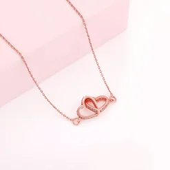 Rose Gold Locked-In-Love Necklace
