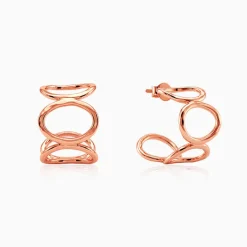 Rose Gold Loop Theory Earrings