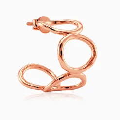 Rose Gold Loop Theory Earrings