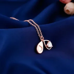 Rose Gold Love Hanging Necklace