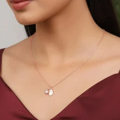 Rose Gold Love Hanging Necklace