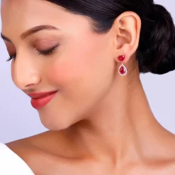 Rose Gold Love in Pink Earrings