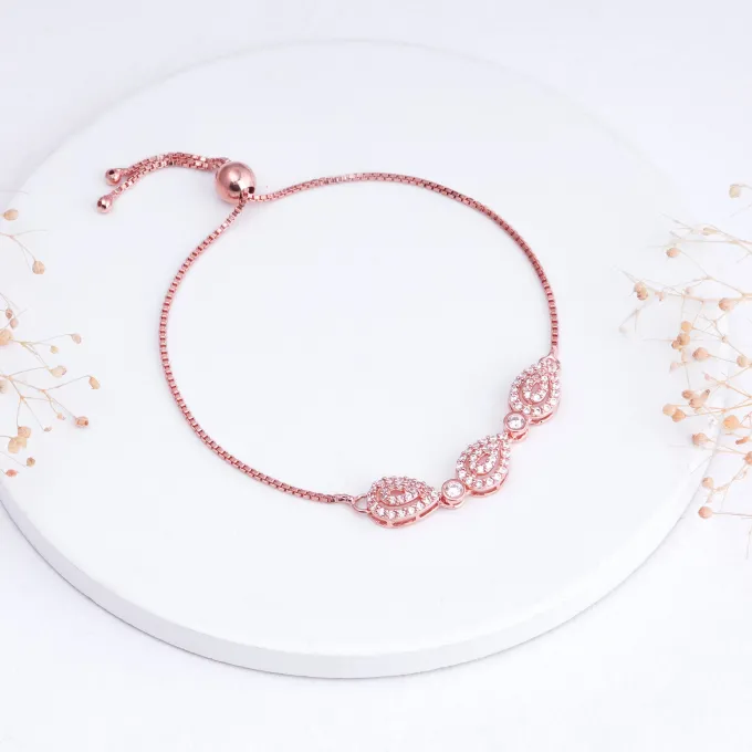 Rose Gold Love of Pears Bracelet