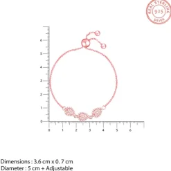 Rose Gold Love of Pears Bracelet