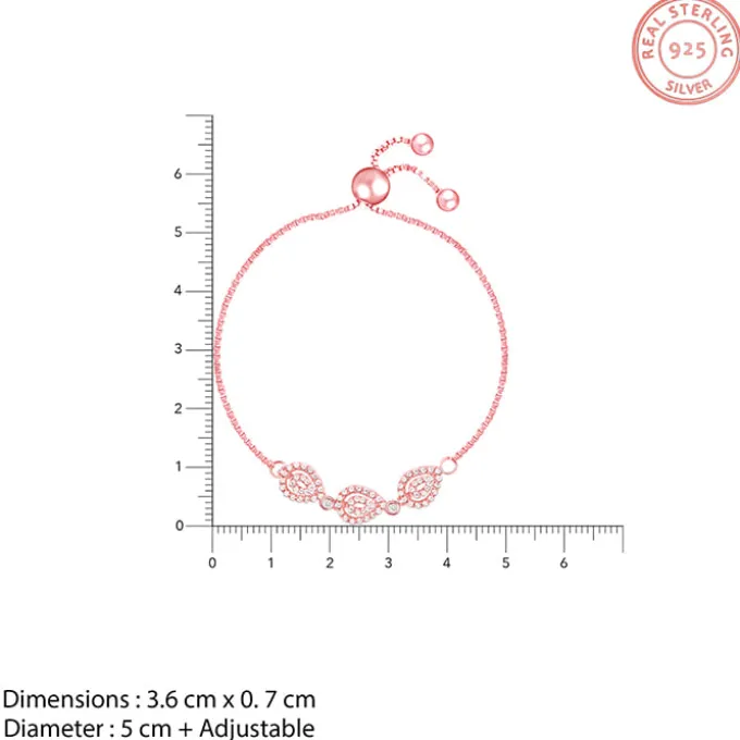 Rose Gold Love of Pears Bracelet