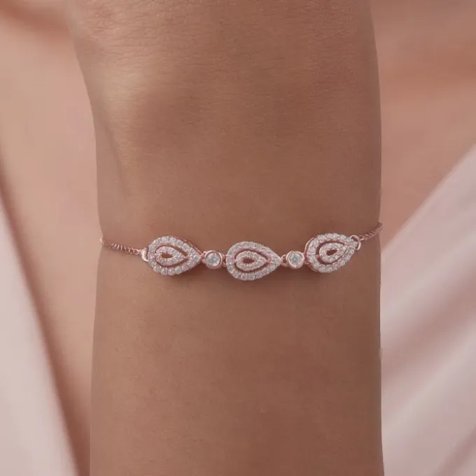 Rose Gold Love of Pears Bracelet