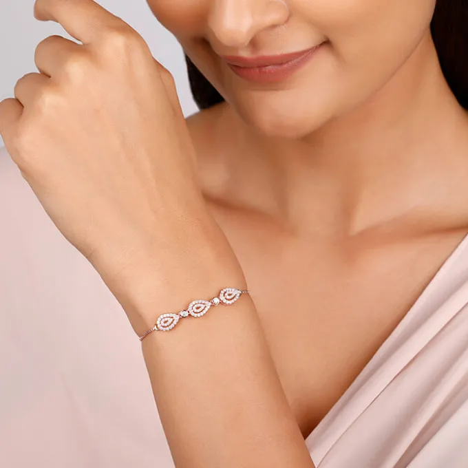 Rose Gold Love of Pears Bracelet