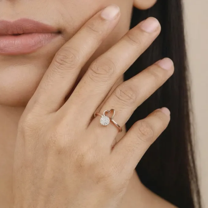 Rose Gold Lovey-Dovey Ring