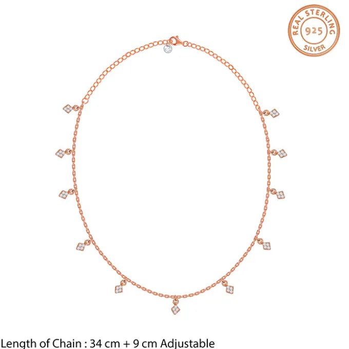 Rose Gold Lumina Charm Necklace
