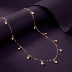 Rose Gold Lumina Charm Necklace