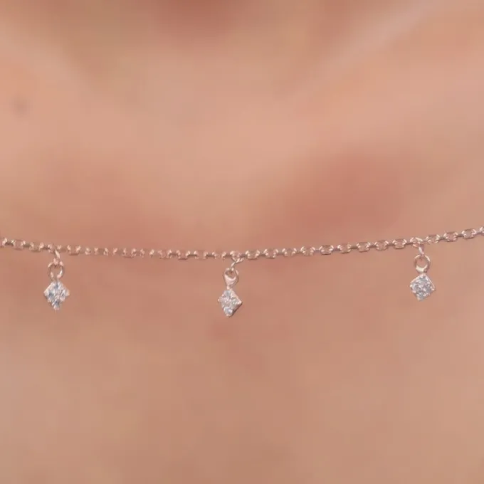 Rose Gold Lumina Charm Necklace