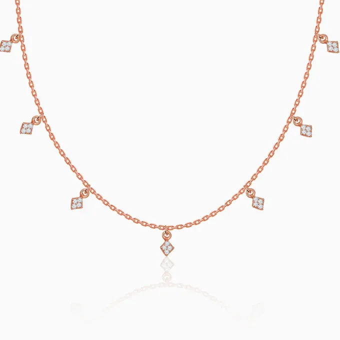 Rose Gold Lumina Charm Necklace
