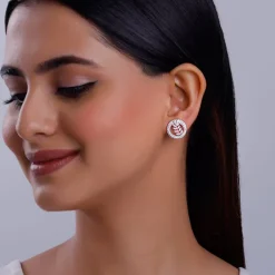 Rose Gold Lush Leaf Earrings