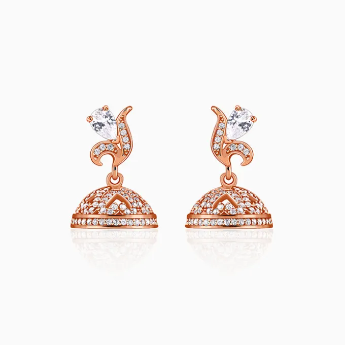 Rose Gold Madurai Jhumki