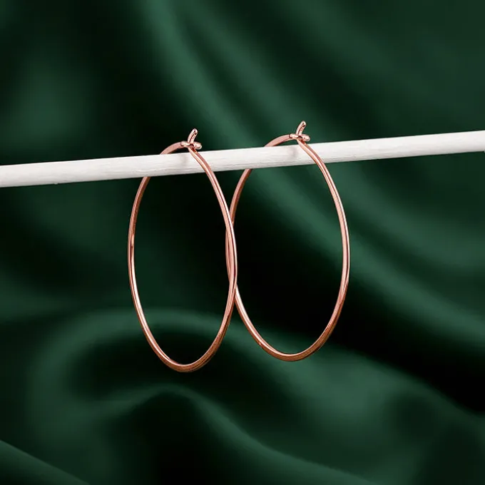 Rose Gold Magical Hoop Earrings