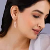 Rose Gold Majestic Marquise Danglers