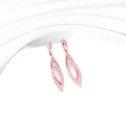 Rose Gold Majestic Marquise Danglers