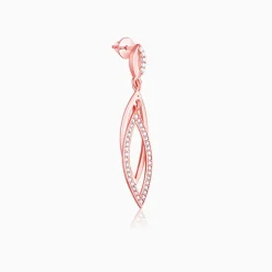 Rose Gold Majestic Marquise Danglers