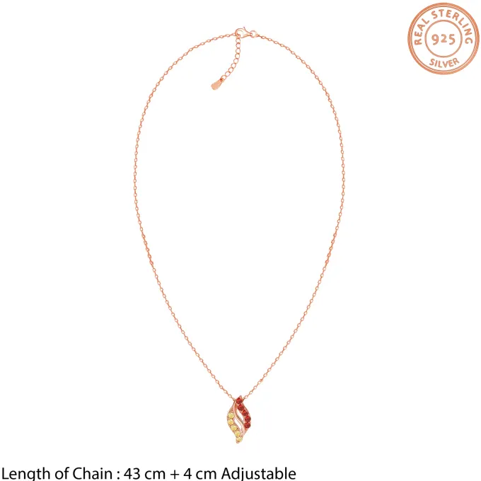 Rose Gold Mazu Pendant With Link Chain