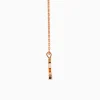 Rose Gold Melody Pendant With Link Chain