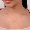 Rose Gold Mesmerising Snowflake Lab Grown Diamond Pendant