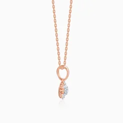 Rose Gold Mesmerising Snowflake Lab Grown Diamond Pendant