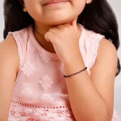 Rose Gold Minimal Nazar Kids Bracelet (2 - 8 Years)
