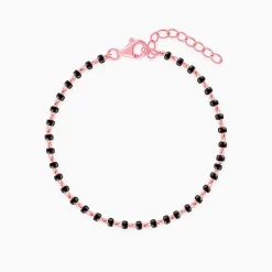 Rose Gold Minimal Nazar Kids Bracelet (2 - 8 Years)