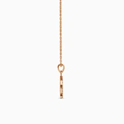 Rose Gold Moonline Tree Pendant with Link Chain