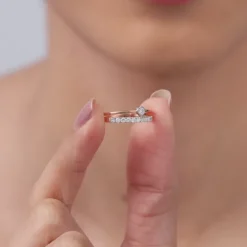 Rose Gold Moonloop Lab Grown Diamond Ring