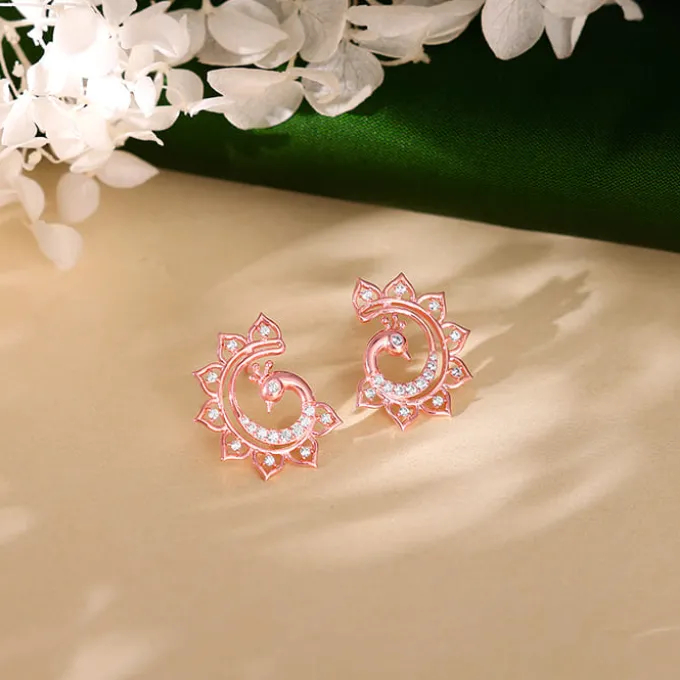 Rose Gold Morni Earrings