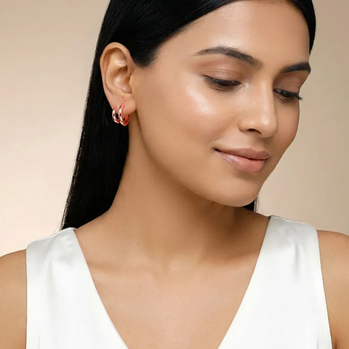 Rose Gold Mystic Grace Earrings