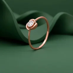 Rose Gold Mystical Rose Ring (Size 12)
